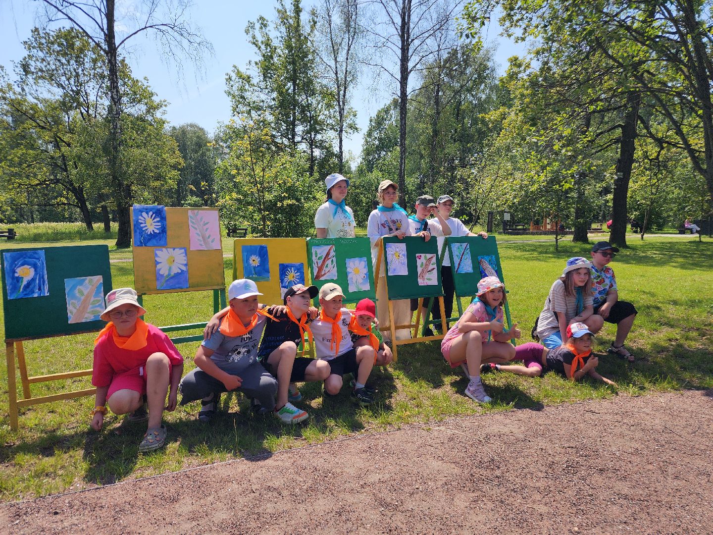 фрязино, летний детский лагерь, день семьи любви и верности, мастер-класс для детей, рисунки детей,