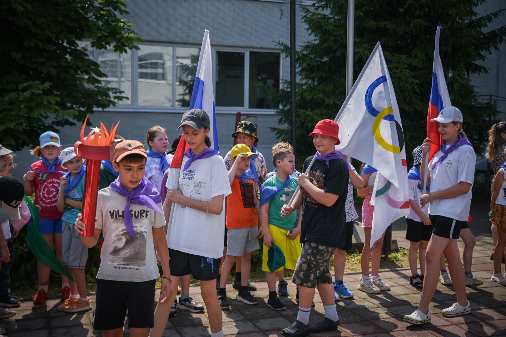 бронницы, летний лагерь в бронницах , спортивные игры в лагере, дети ,