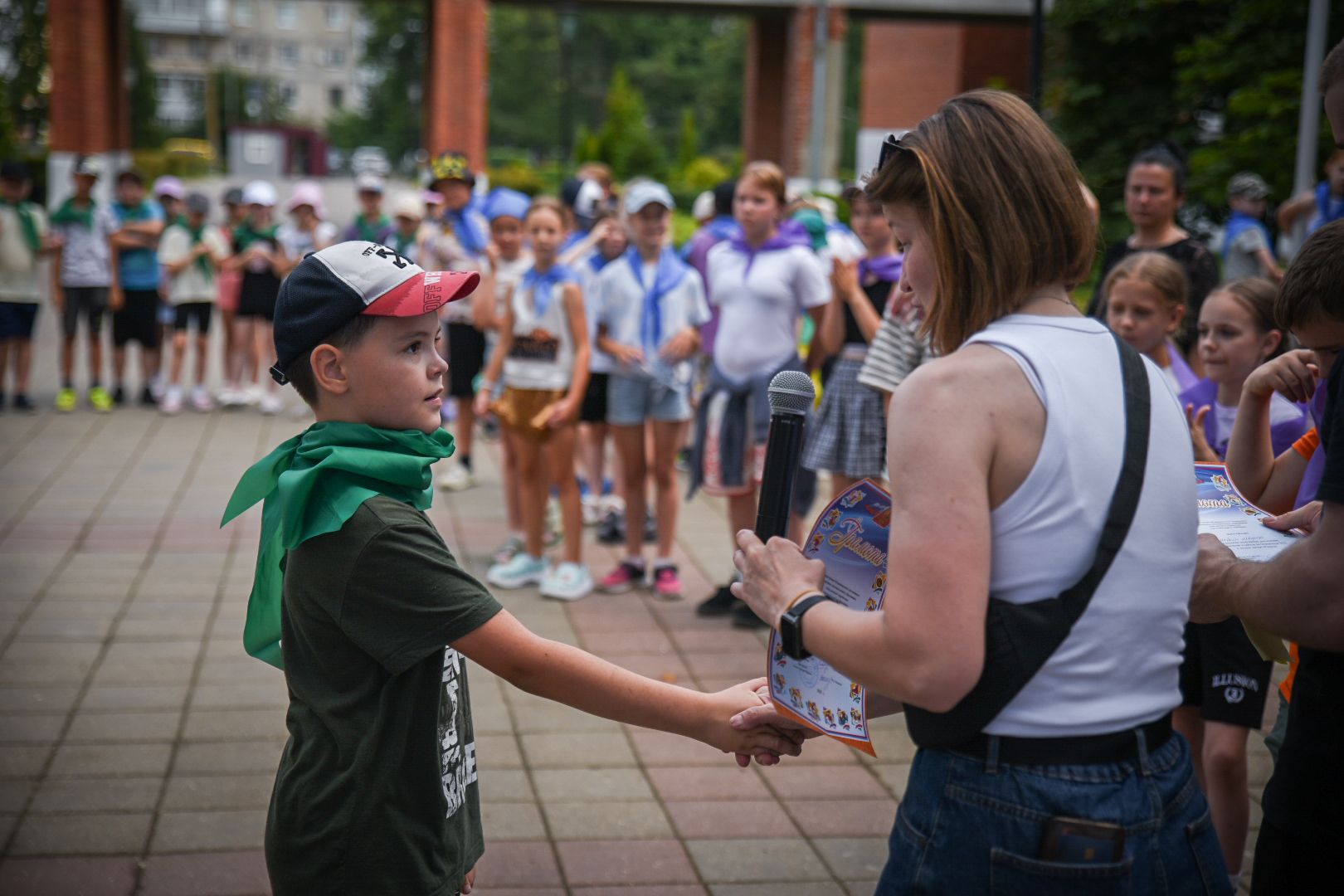 бронницы, летний лагерь в бронницах , спортивные игры в лагере, дети ,