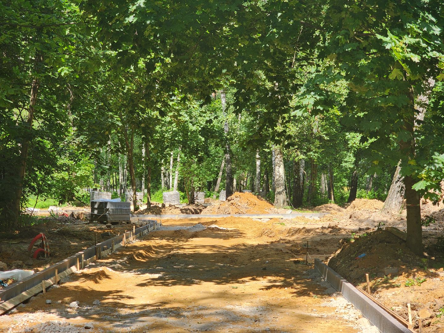 Подольск, Реконструкция, Парк березки,
