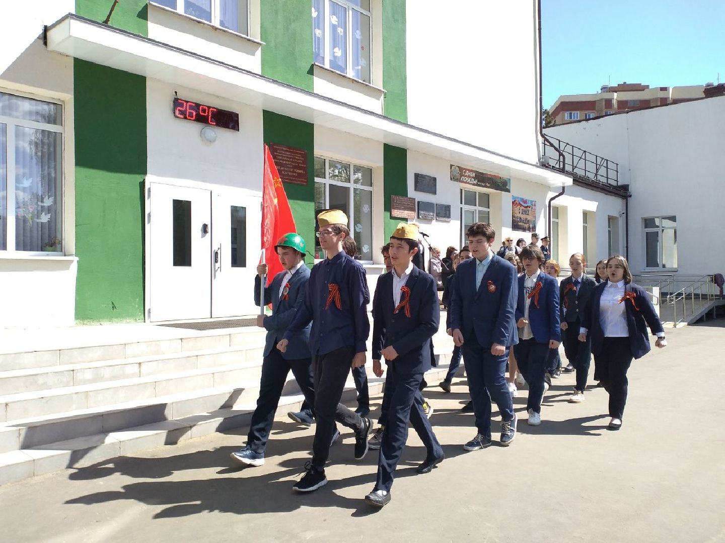 ученики, школа, праздник, День Победы, ветераны, Лосино-Петровский