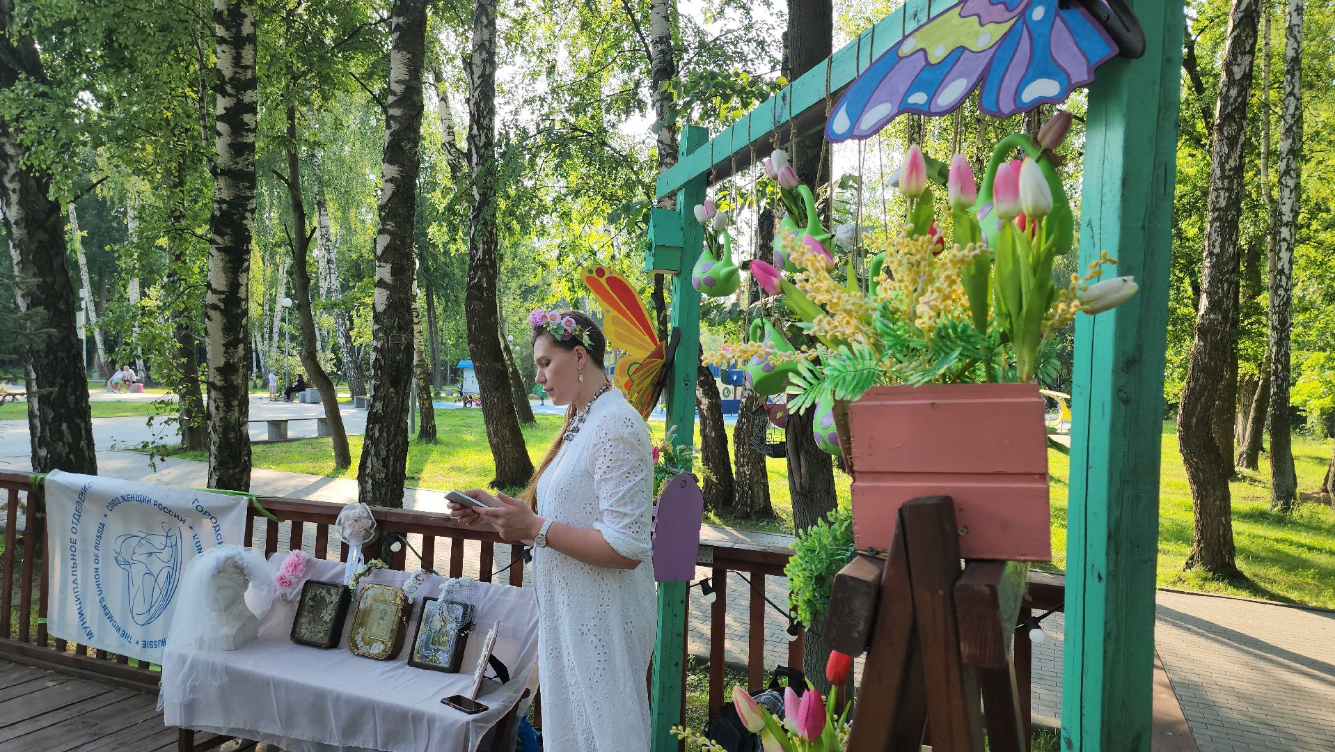 кашира, праздник, парк, лекция, венок, союз женщин россии,