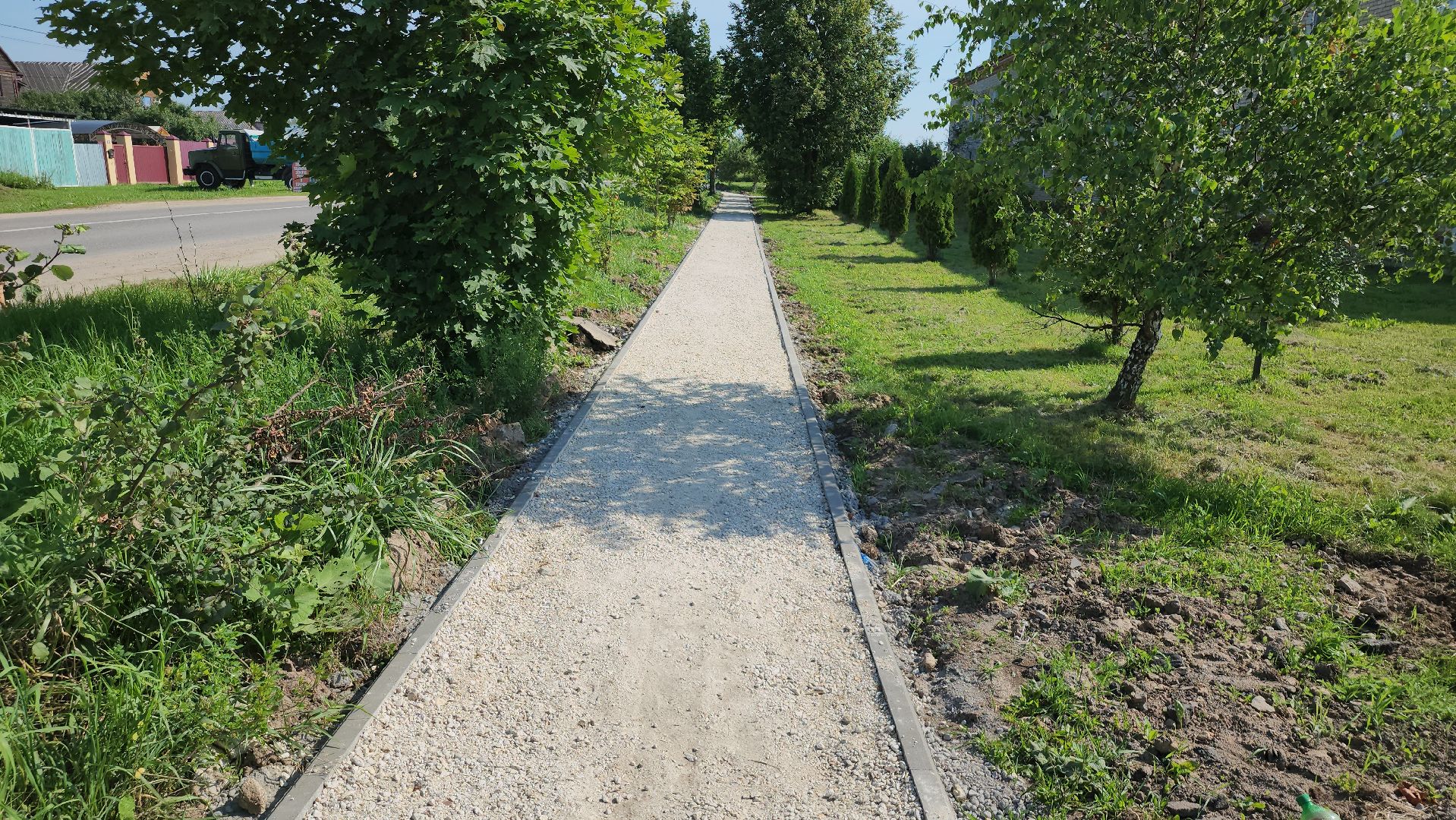 щёлково, благоустройство двора, новые дорожки, Деревенский двор,