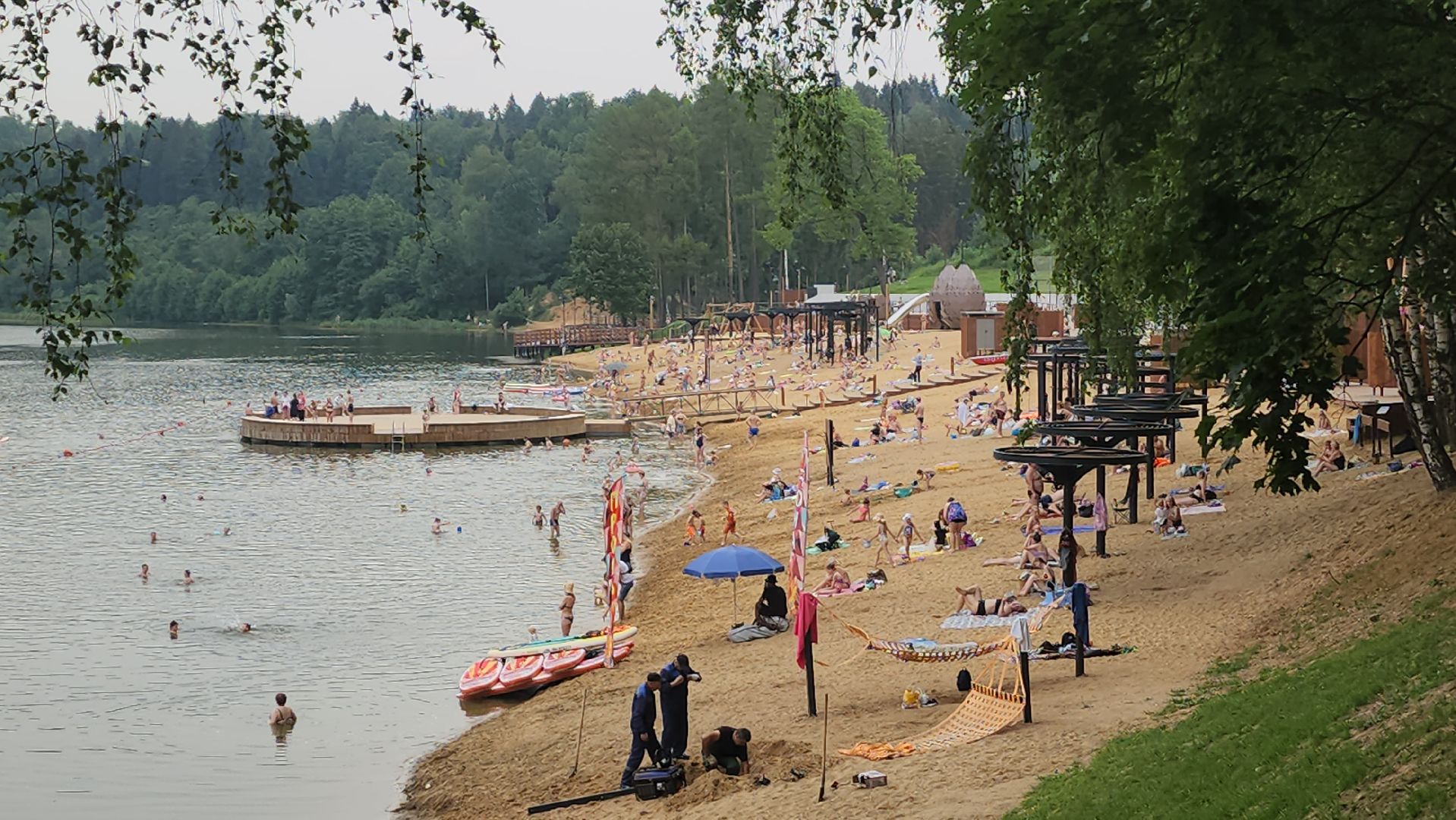 пляж, лето в подмосковье, синичка, красногорск,