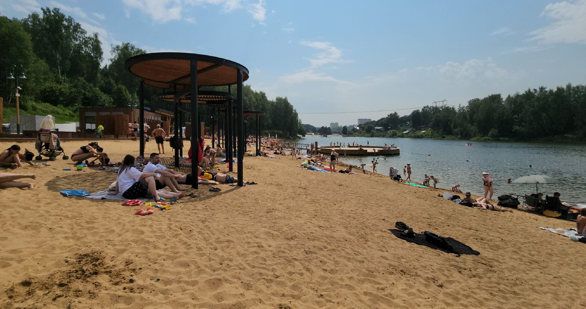 пляж, лето в подмосковье, синичка, красногорск,