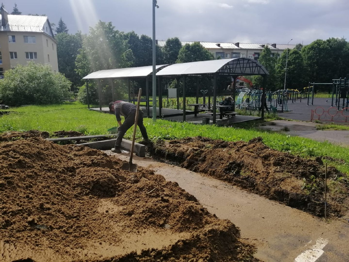 городской округ восход, благоустройство, парковка автомобилей, парковочный карман,