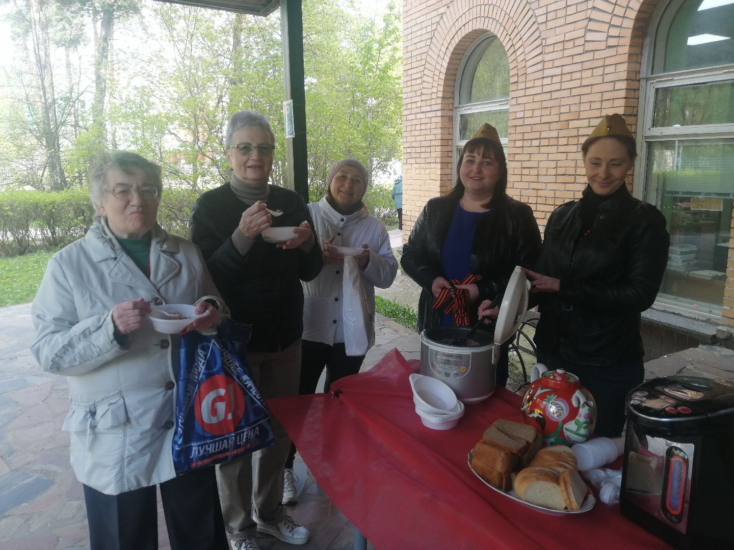 Протвино, День Победы, 9 мая, полевая кухня, солдатская каша, библиотека