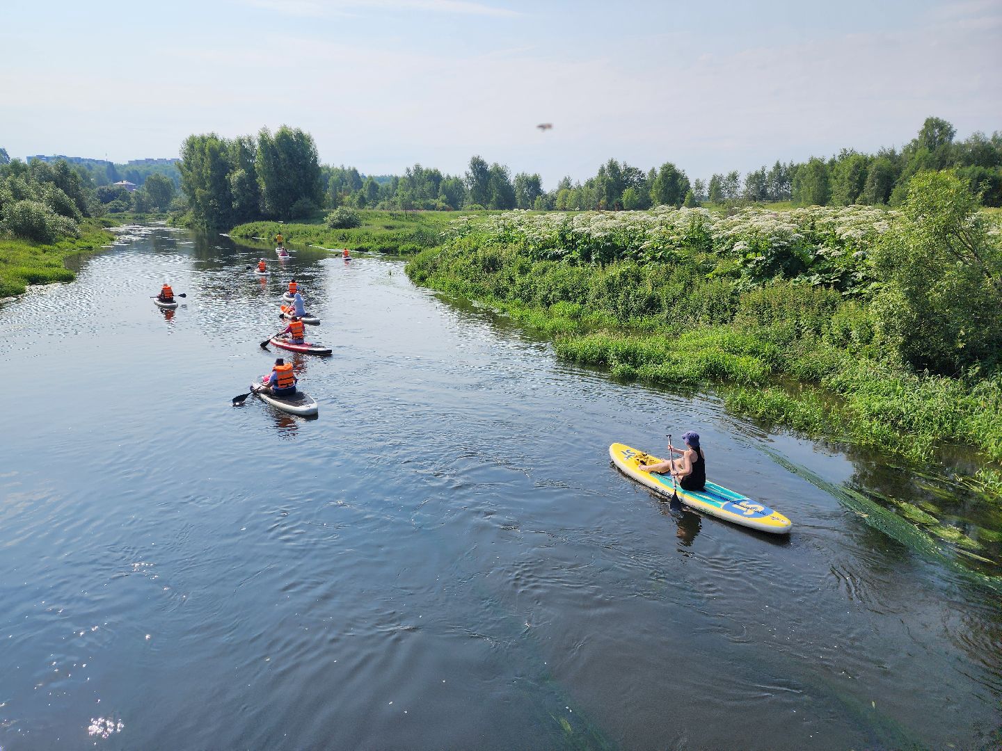 красноармейск, городской округ пушкинский, активное долголетие, сплав на сапбордах,