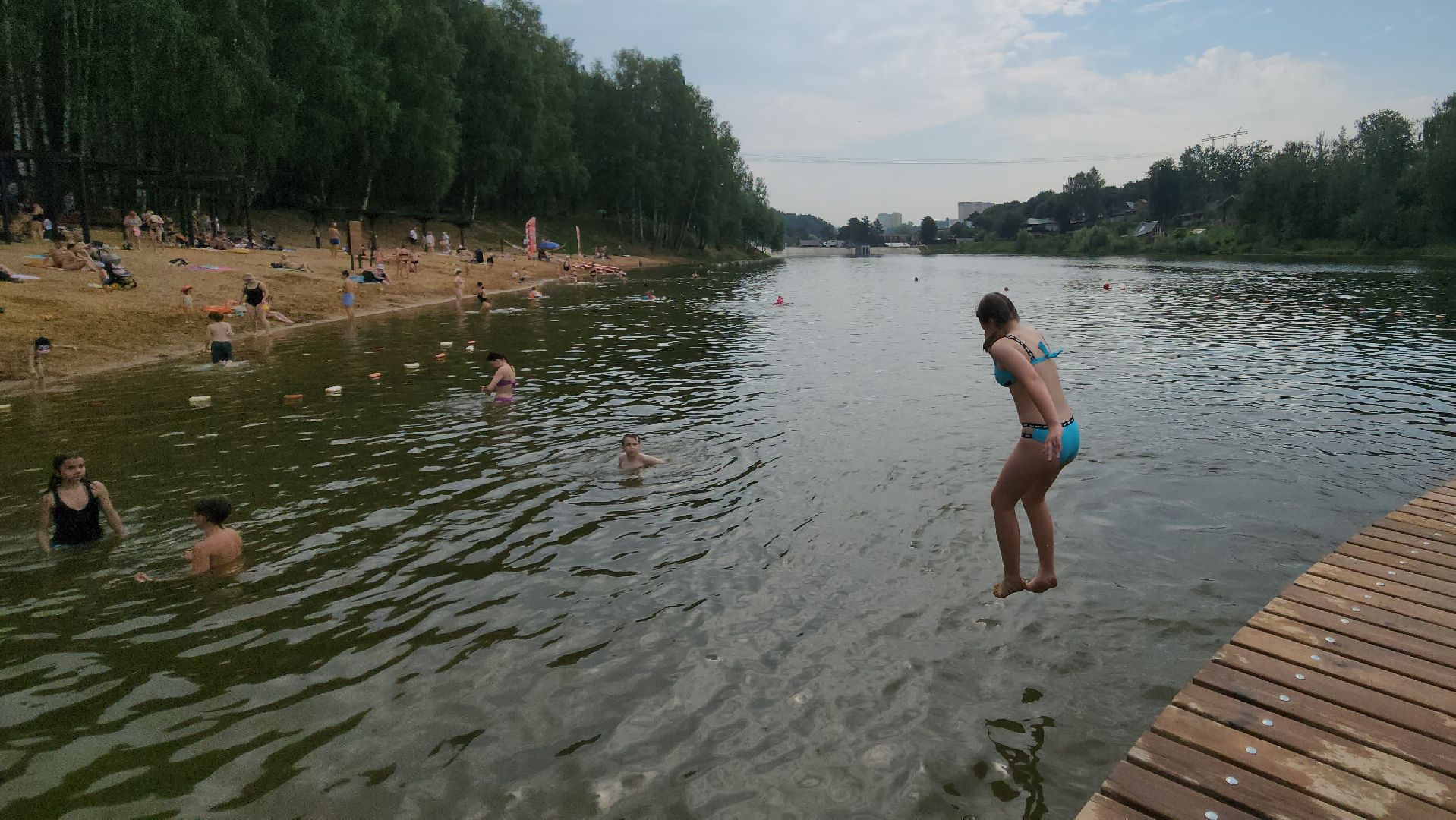 пляж, лето в подмосковье, спасатель,красногорск,