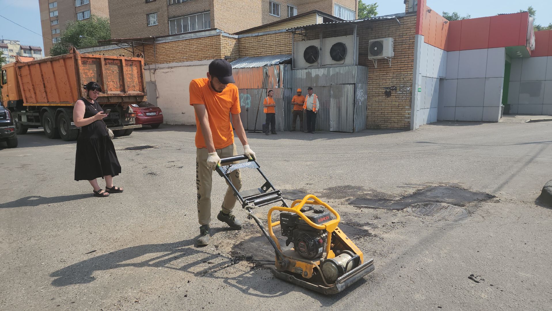 вертикалки, ивантеевка, ямочный ремонт, ямы, асфальтирование,коммунальная служба,