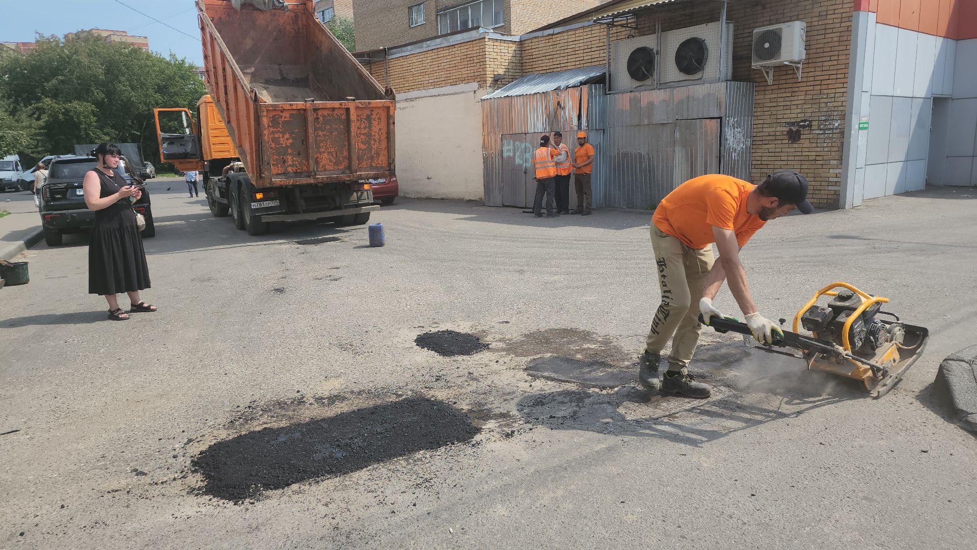 вертикалки, ивантеевка, ямочный ремонт, ямы, асфальтирование,коммунальная служба,
