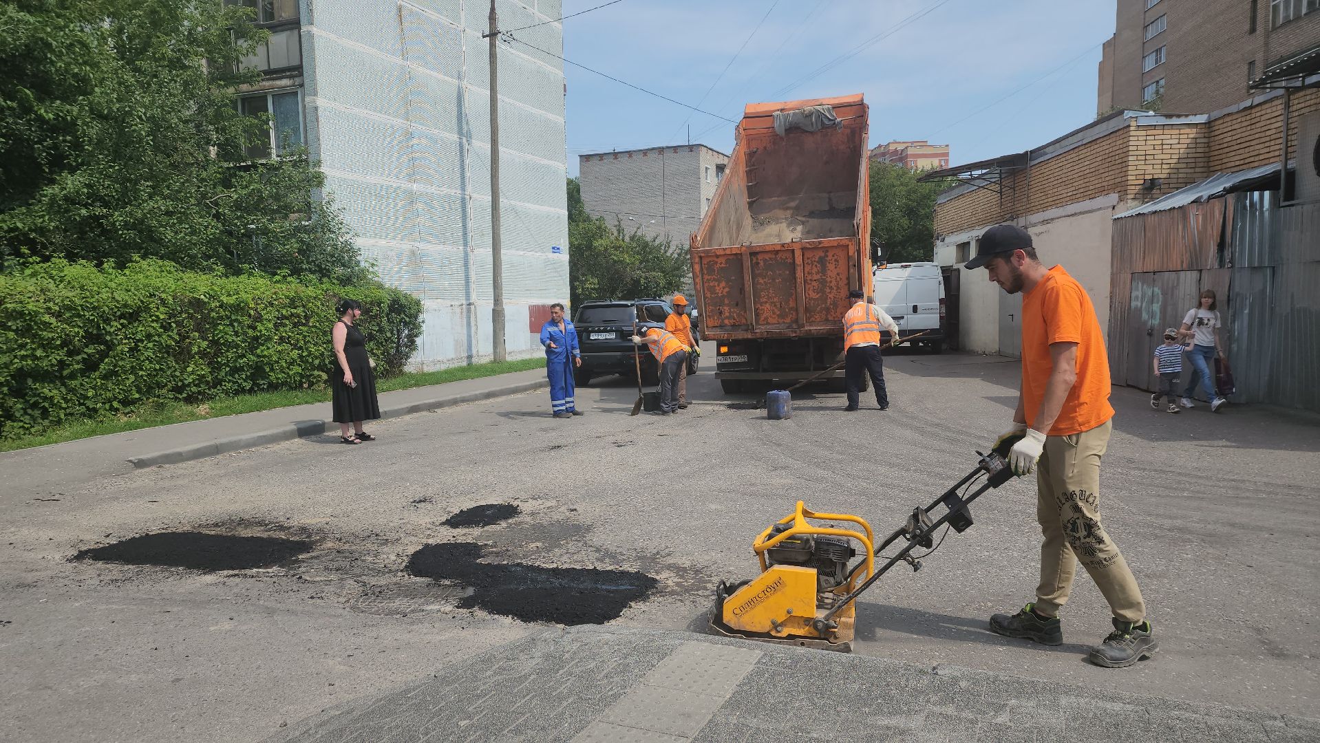 вертикалки, ивантеевка, ямочный ремонт, ямы, асфальтирование,коммунальная служба,
