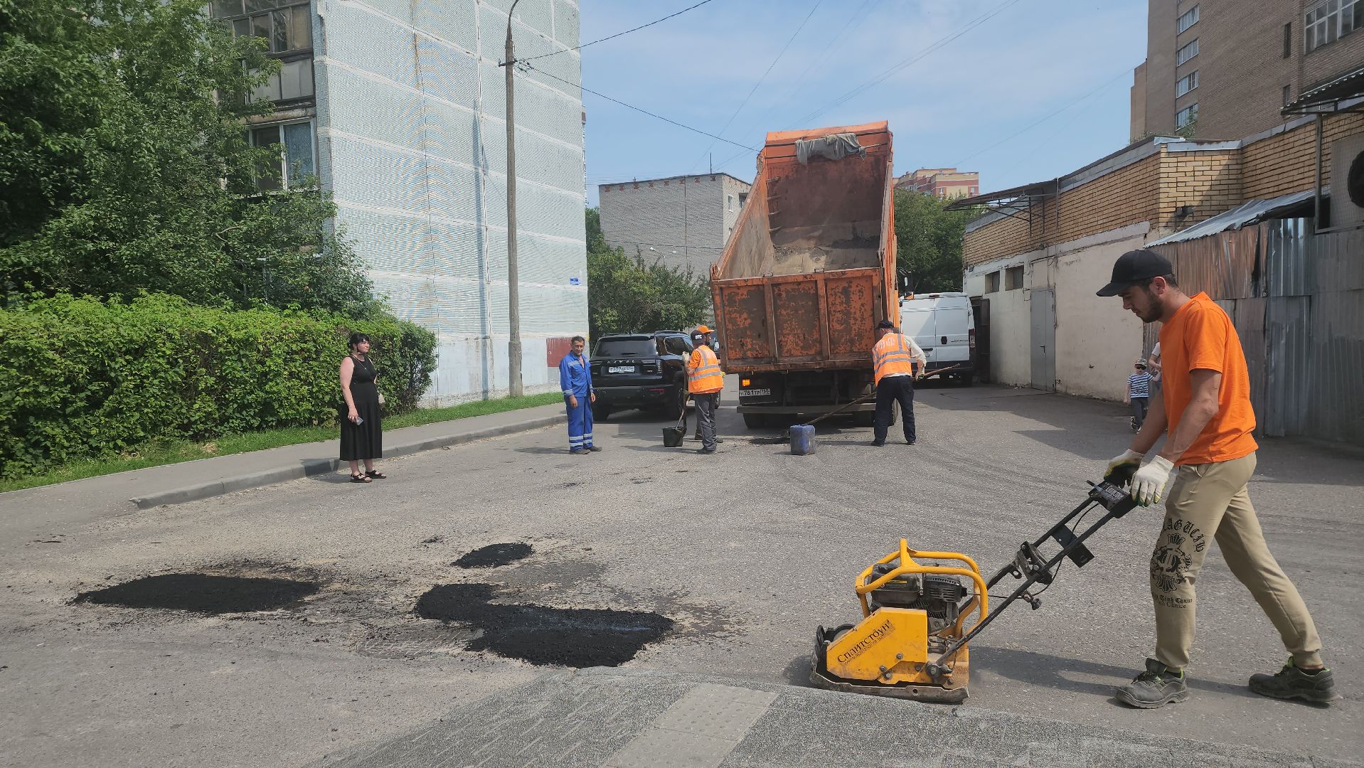 вертикалки, ивантеевка, ямочный ремонт, ямы, асфальтирование,коммунальная служба,