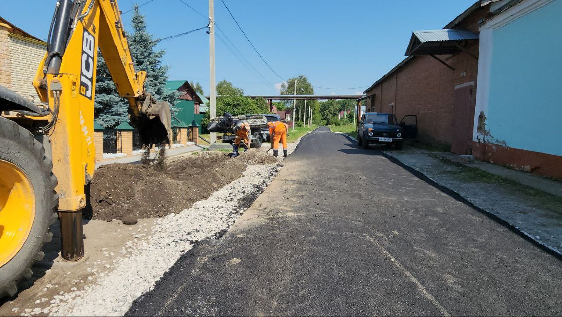 луховицы, белоомут, строительство дороги, благоустройство,