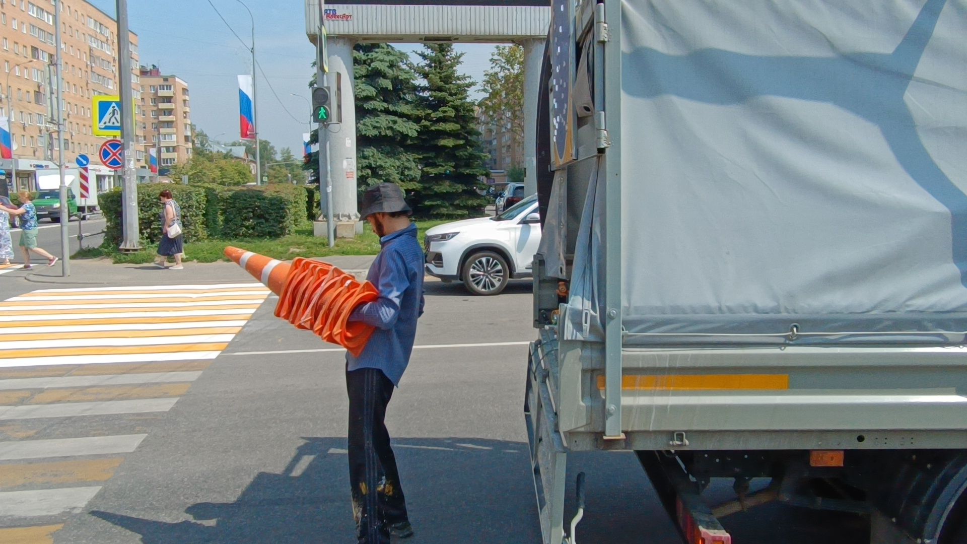 разметка дороги, лобня, дорога,