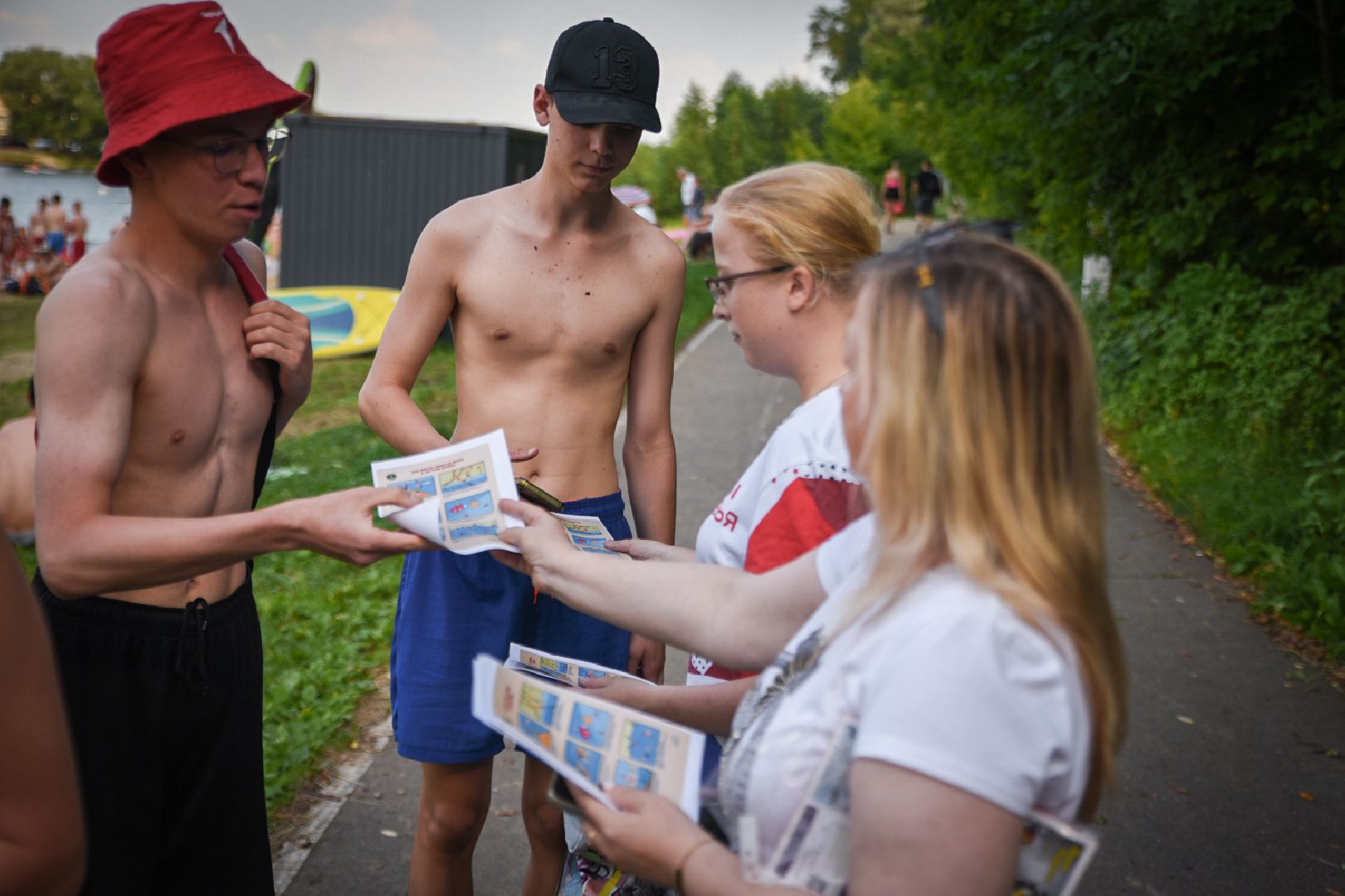 бронницы, рейд безопасности на пляже , дети, отдых у воды, пляж на бельском озере в бронницах,