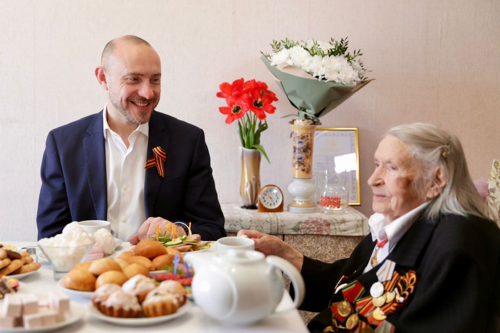 Солнечногорск, юбилей, ветеран, столет, участниквойны