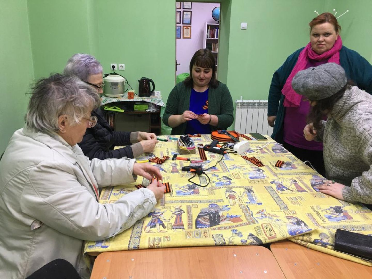 георгиевская лента, мастер-класс, библиотека, Протвино, День Победы