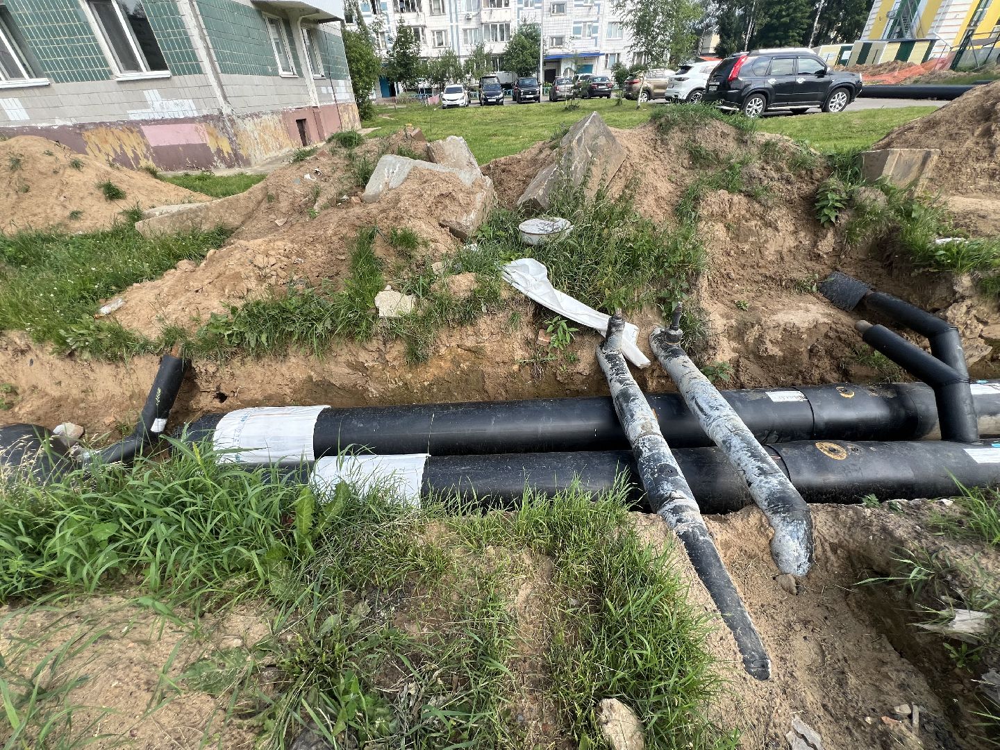 Теплотрассы , Запрудня, талдомскийокруг,