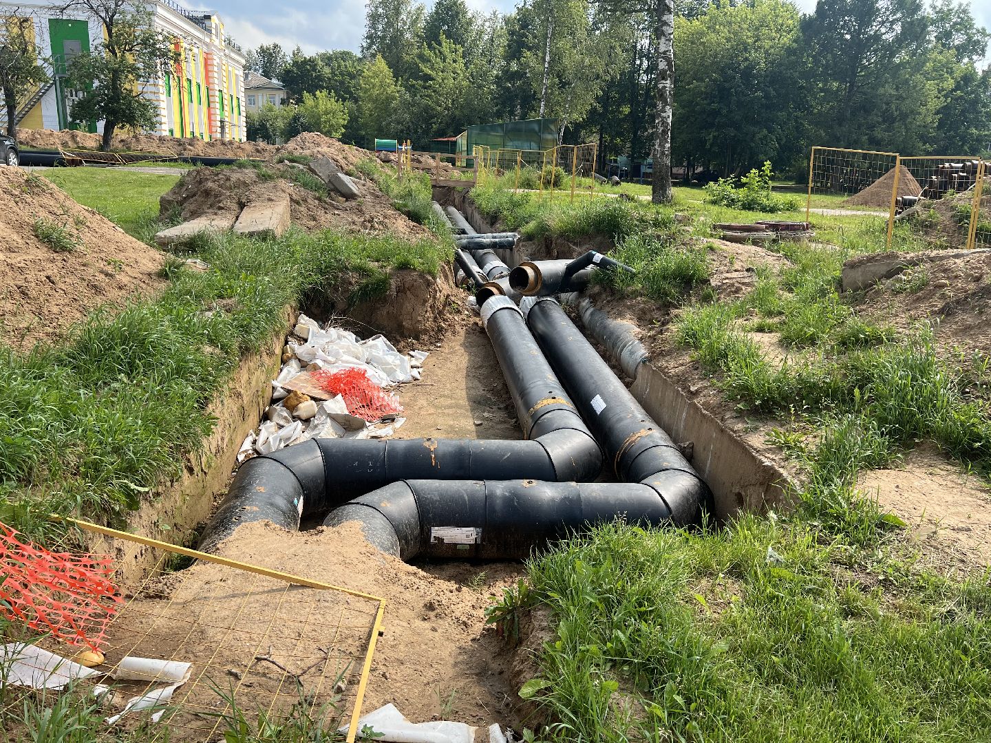 Теплотрассы , Запрудня, талдомскийокруг,