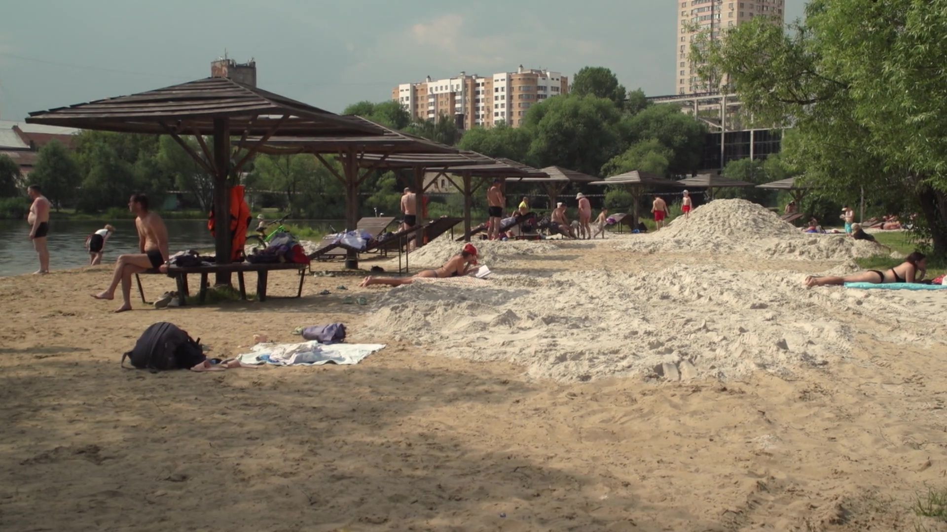 реутов, камазы, песок, пляж,