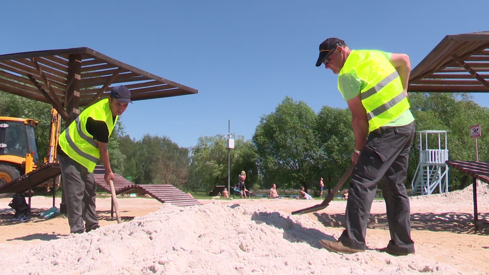 реутов, камазы, песок, пляж,