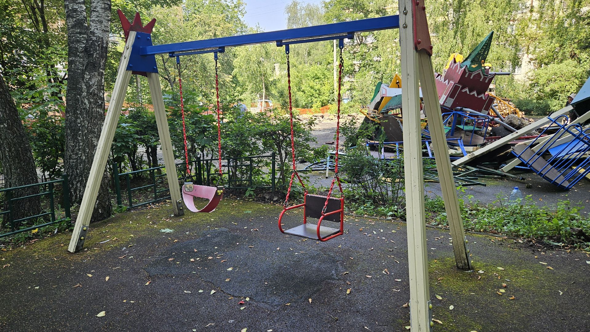 детская  площадка, жуковский, демонтаж,