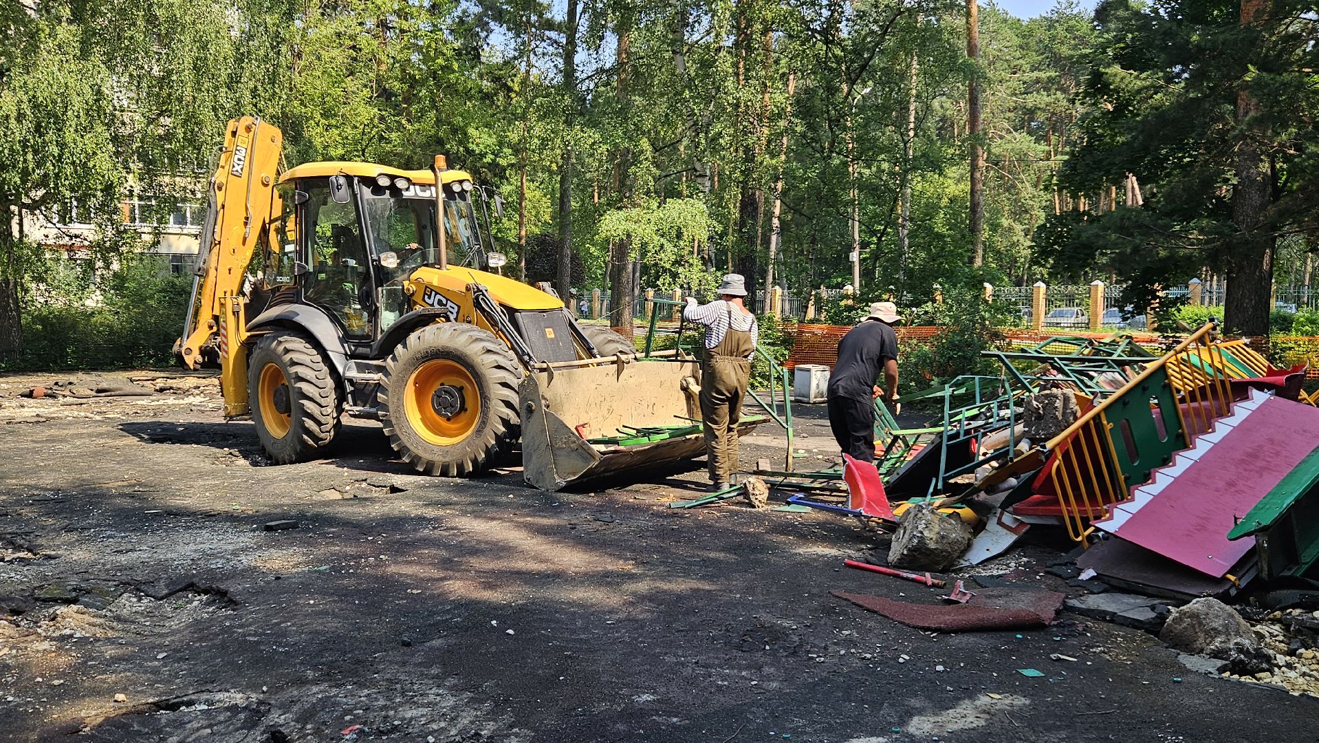 детская  площадка, жуковский, демонтаж,