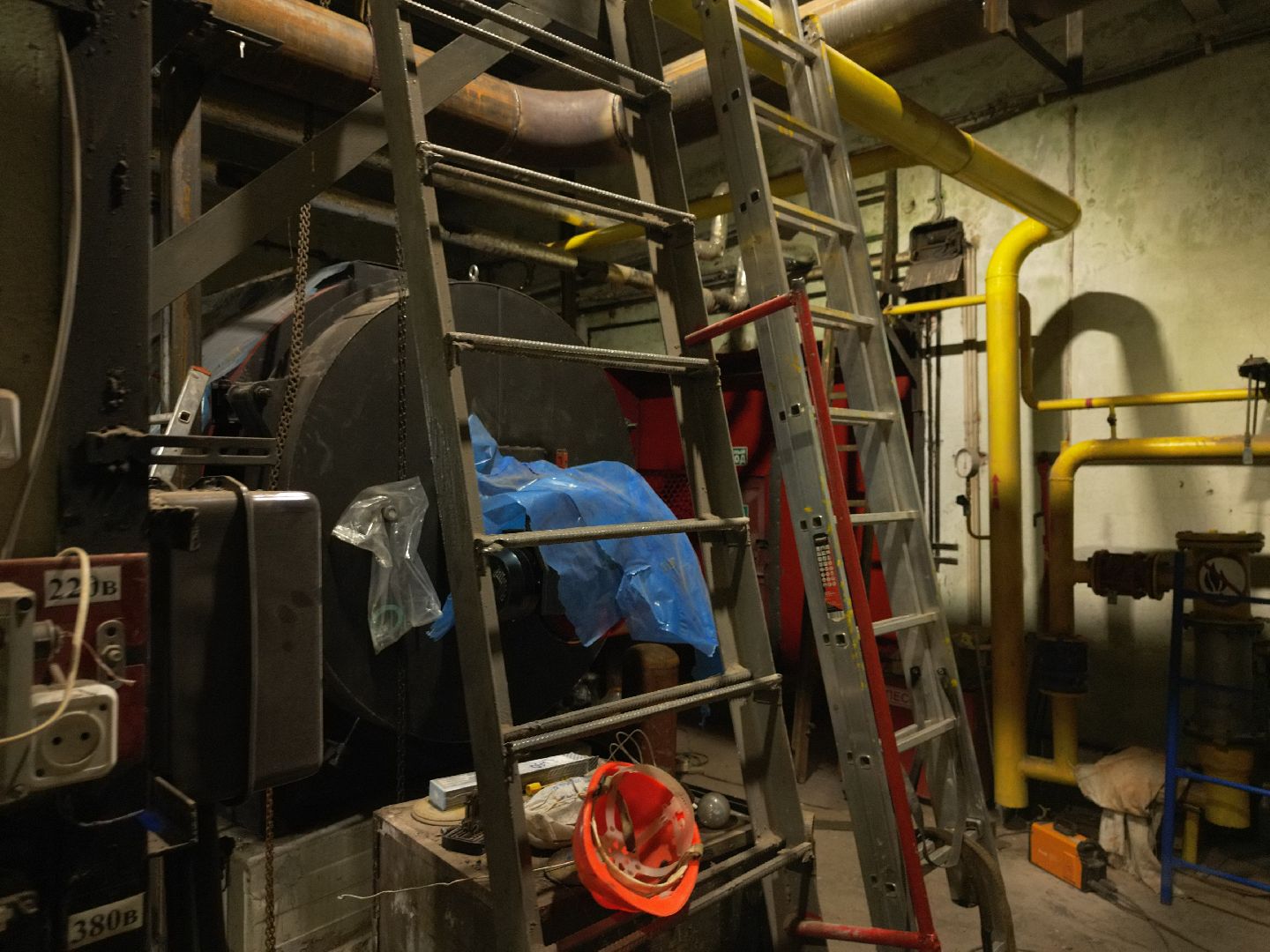 видео с коптера, котельная на первомайской, котельная в долгопрудном, ремонт котельной,