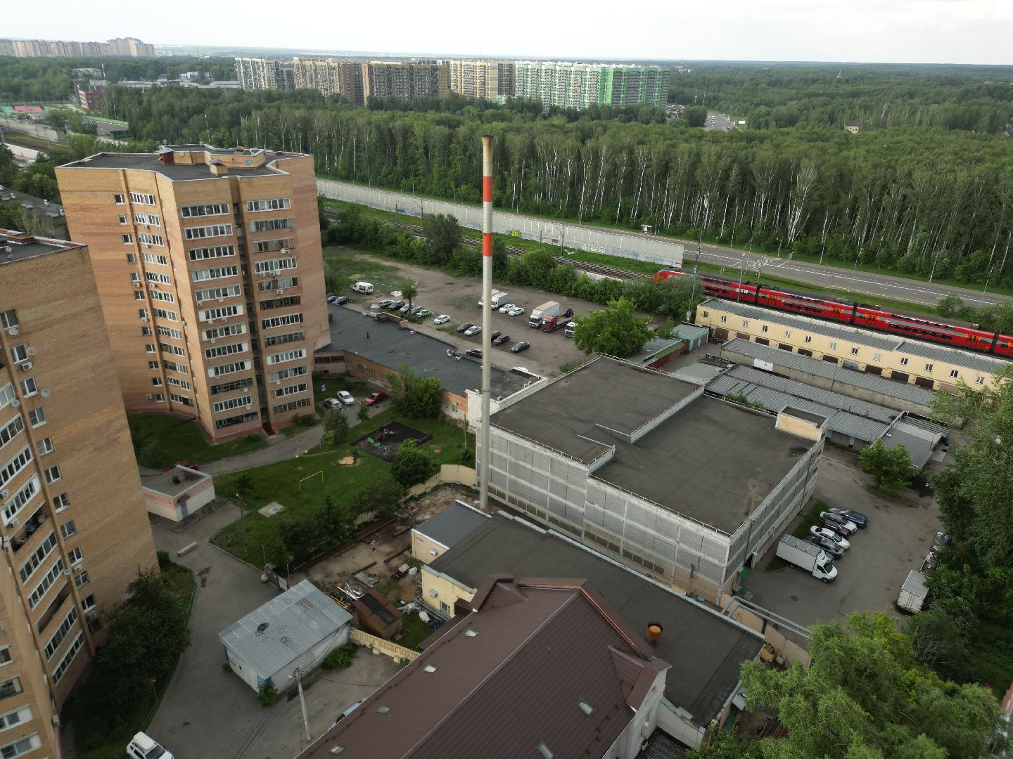 видео с коптера, котельная на первомайской, котельная в долгопрудном, ремонт котельной,