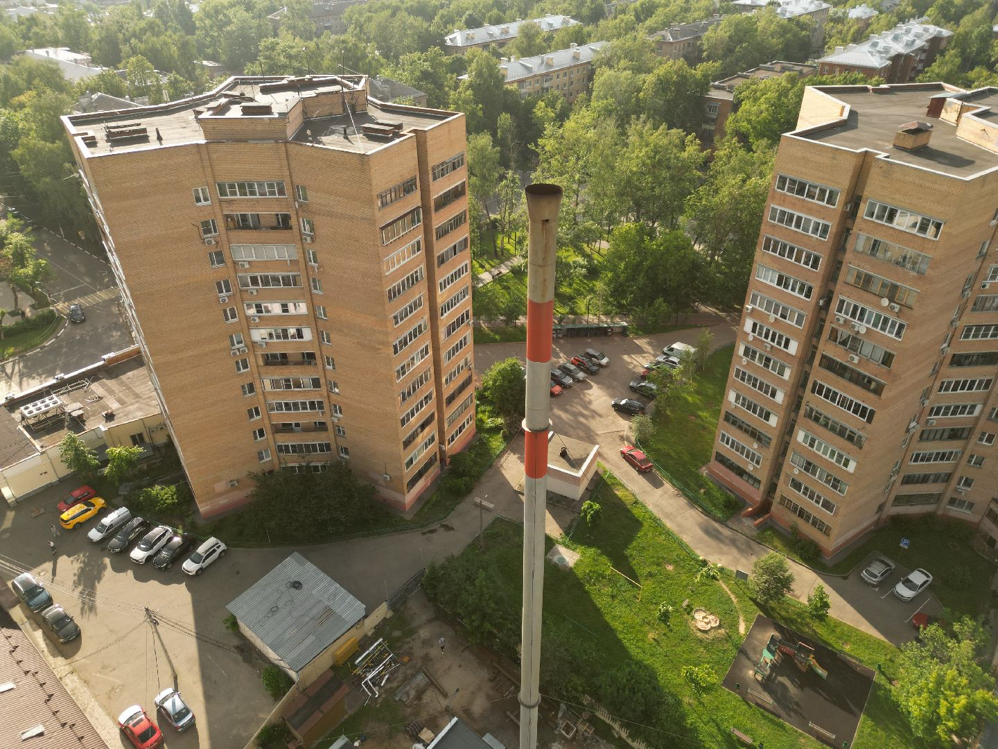 видео с коптера, котельная на первомайской, котельная в долгопрудном, ремонт котельной,