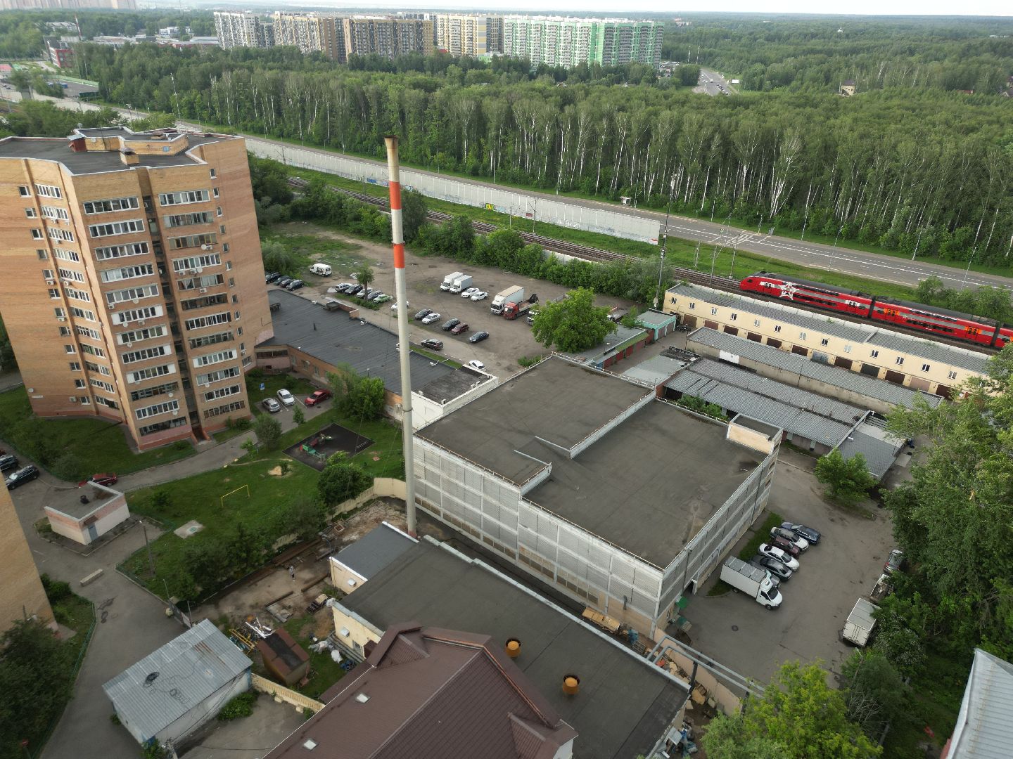 видео с коптера, котельная на первомайской, котельная в долгопрудном, ремонт котельной,