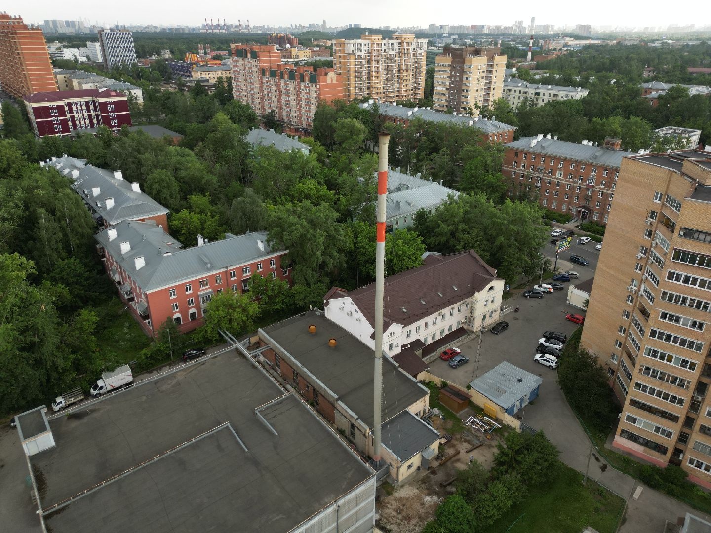 видео с коптера, котельная на первомайской, котельная в долгопрудном, ремонт котельной,