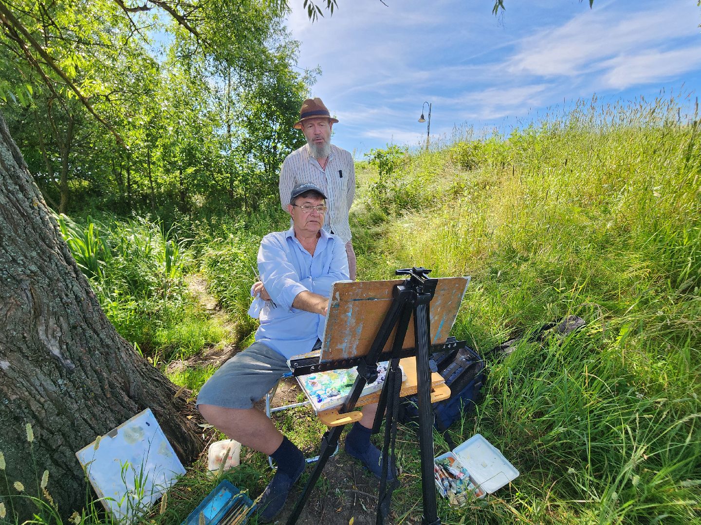 фрязино, художники, пленэр,