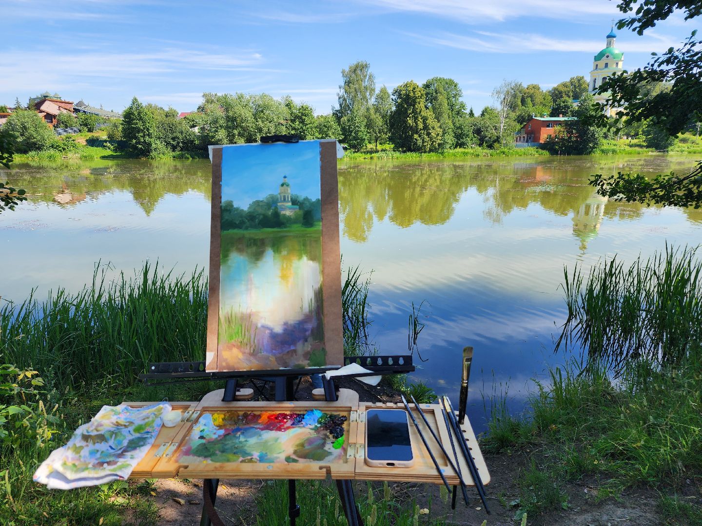 фрязино, художники, пленэр,
