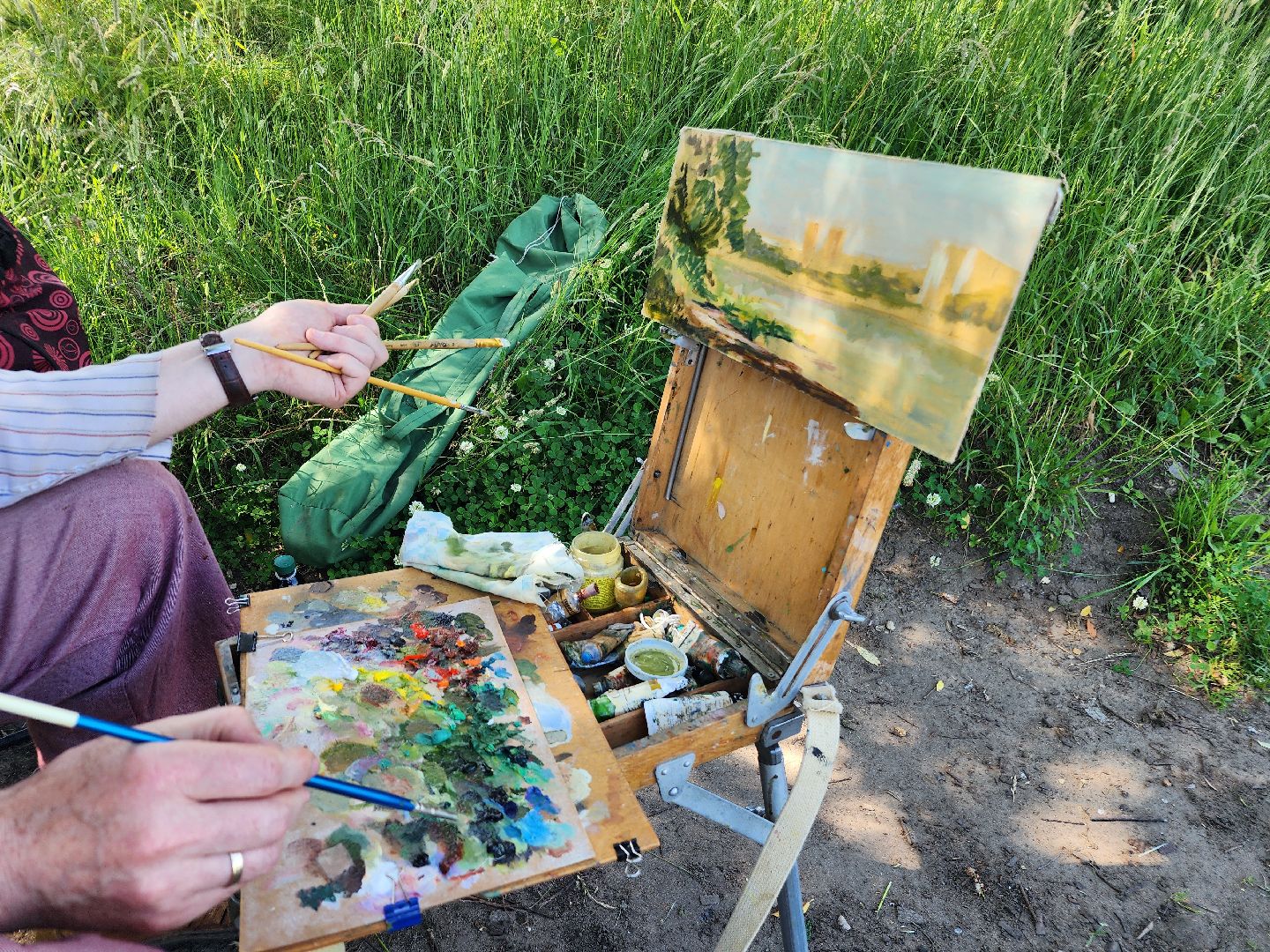 фрязино, художники, пленэр,