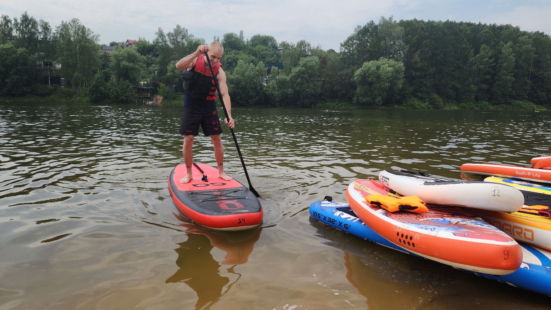 плотина на реке синичка, красногорск, сапы,