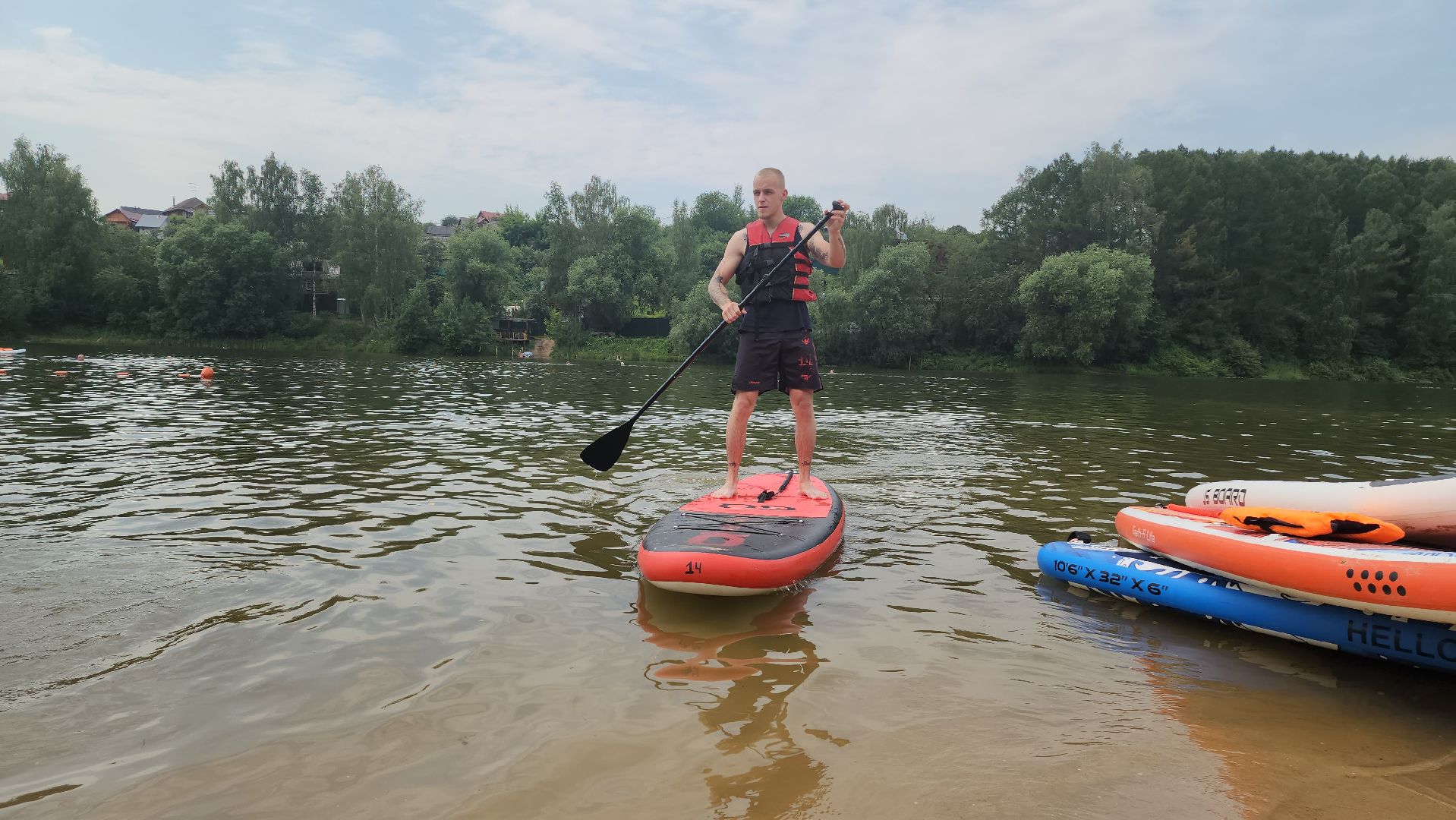 плотина на реке синичка, красногорск, сапы,