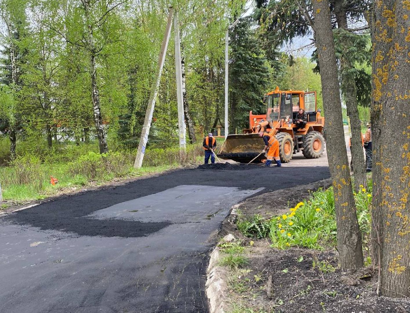 ремонт дорог, Воскресенск