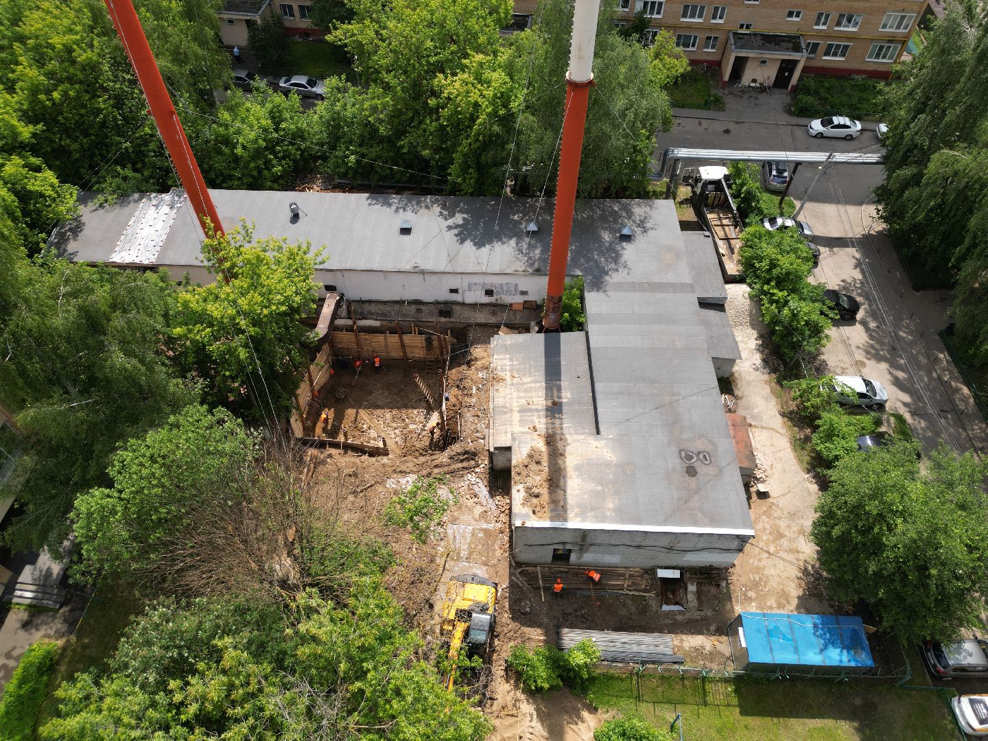 видео, видео с коптера, котельная на заводской, ремонт котельной в долгопрудном,