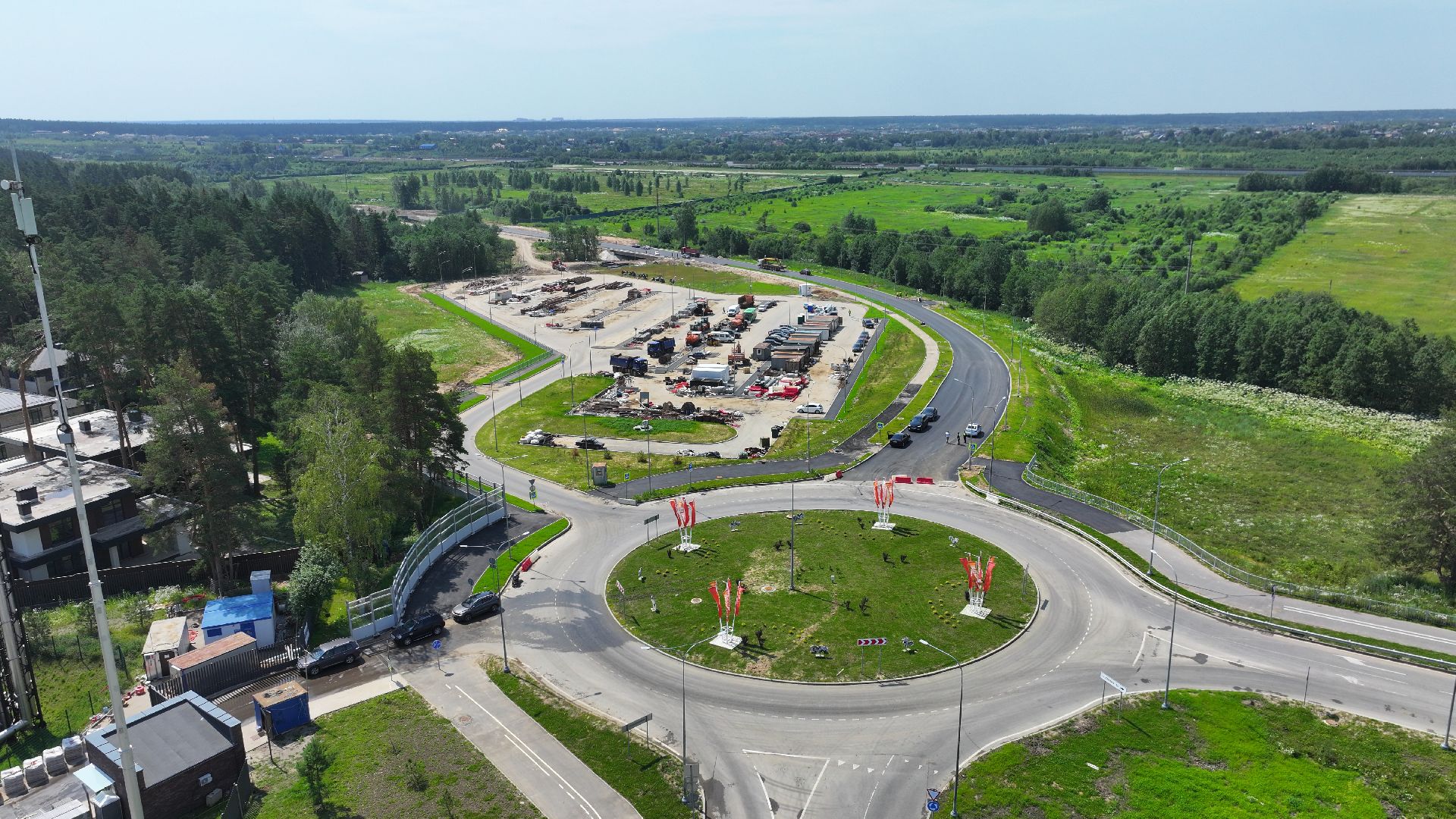 видео с коптера, дороги подмосковья, дороги истра, павловская слобода,