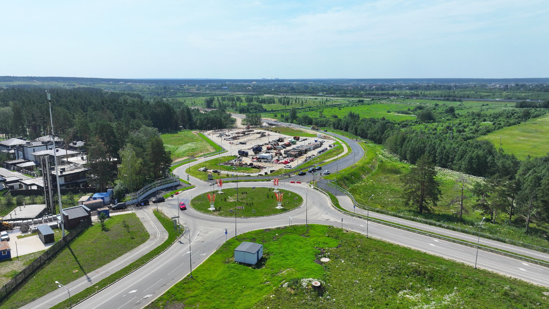 видео с коптера, дороги подмосковья, дороги истра, павловская слобода,