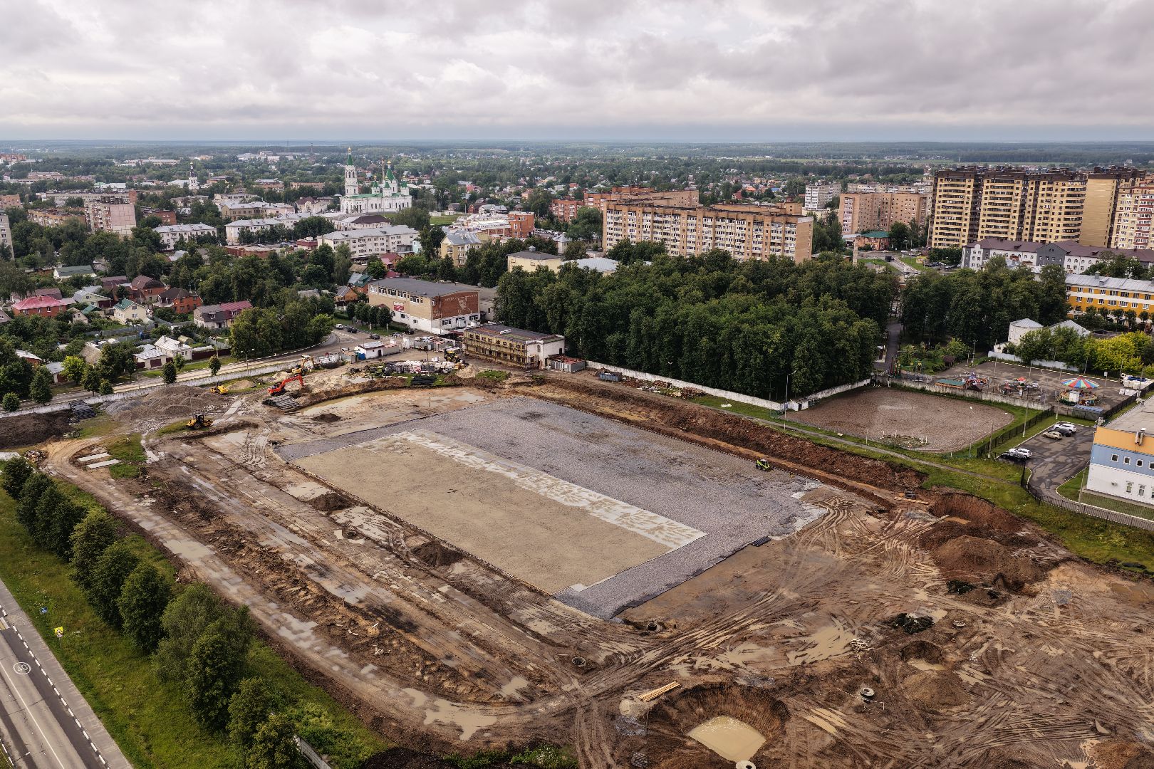 видео с коптера, стадион мещера, стадион егорьевск, спорт в егорьевске,