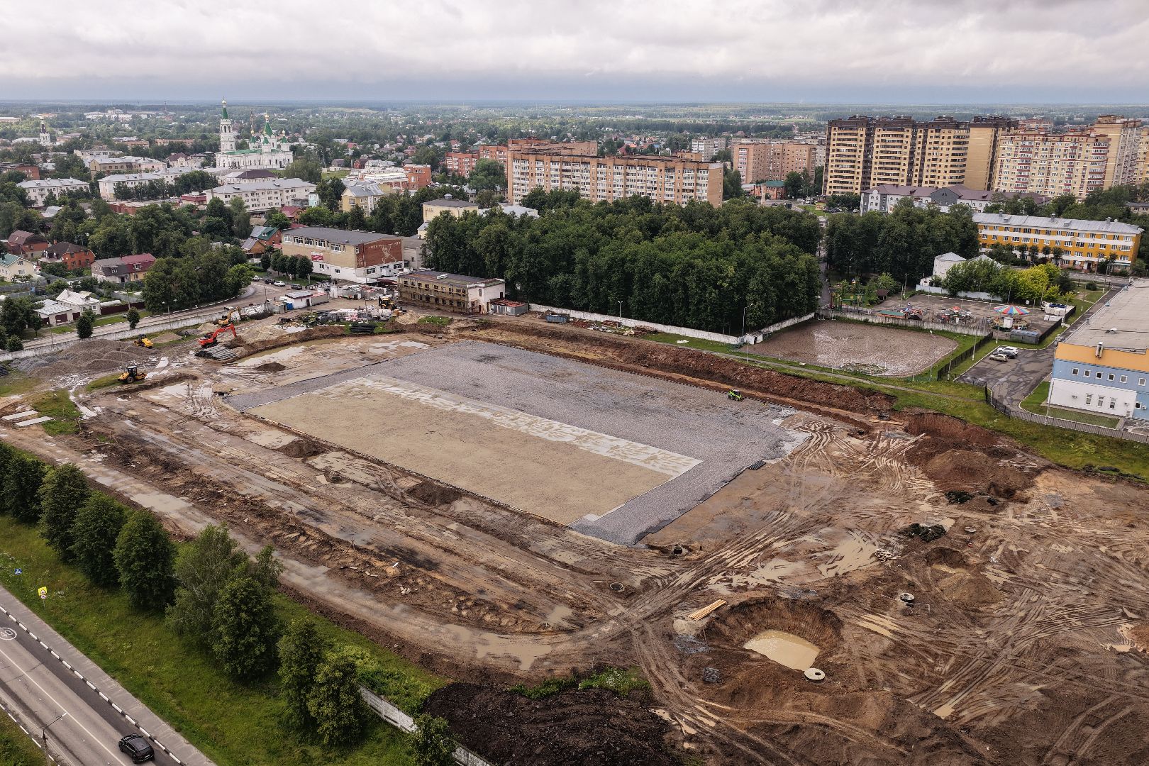 видео с коптера, стадион мещера, стадион егорьевск, спорт в егорьевске,