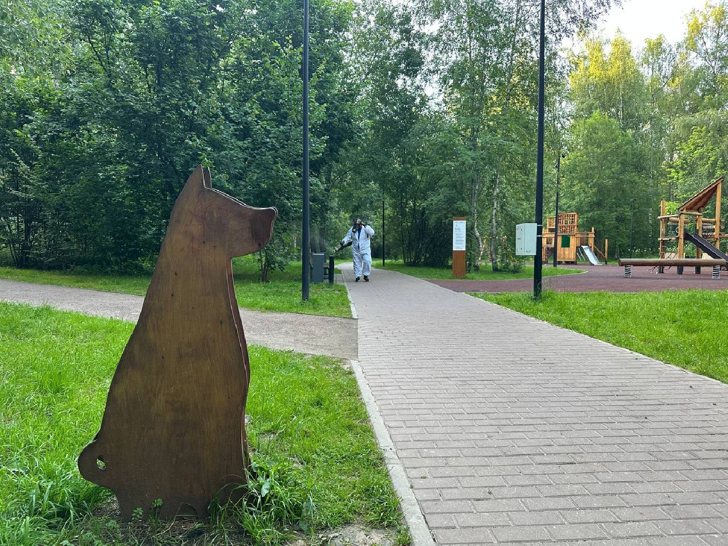 обработка от клещей, парки, домодедово,