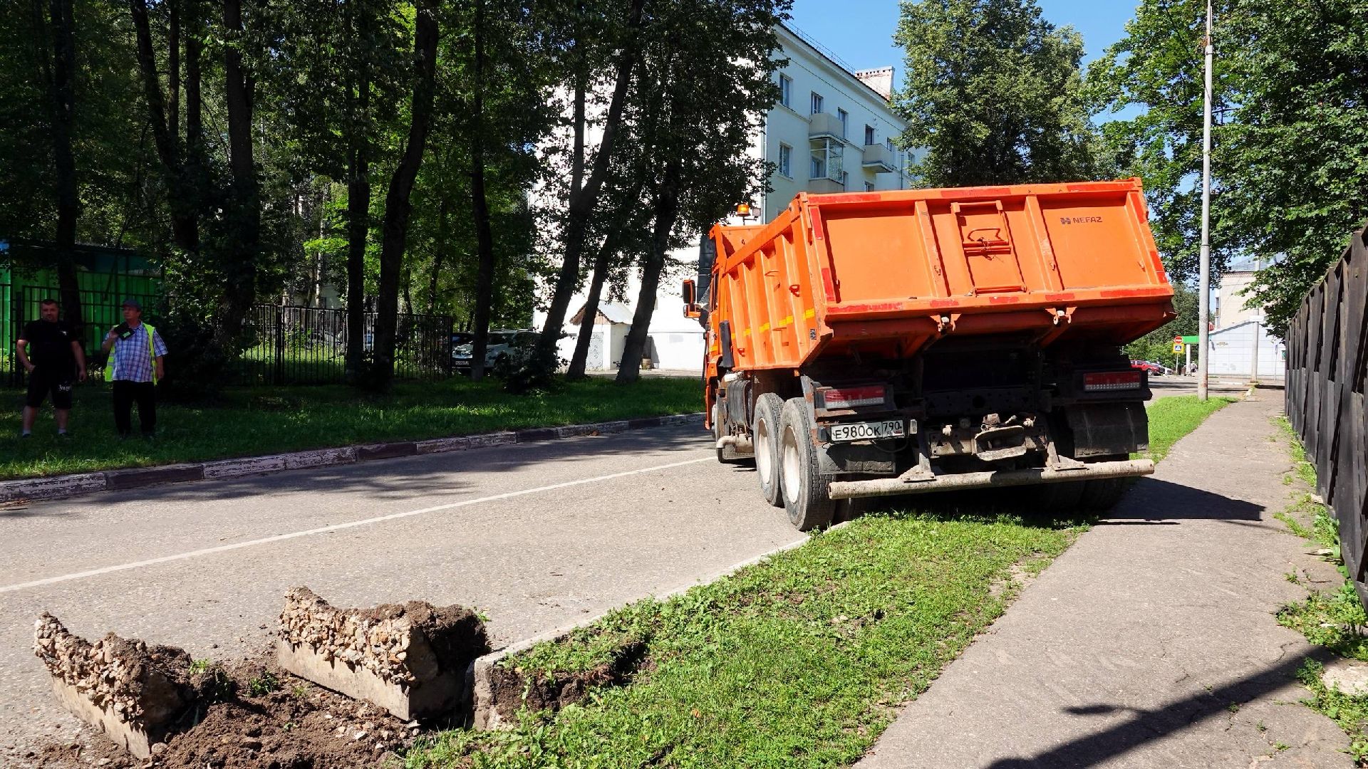 благоустройство, дороги, сергиево-посадский городской округ , сергиев посад , тротуар,