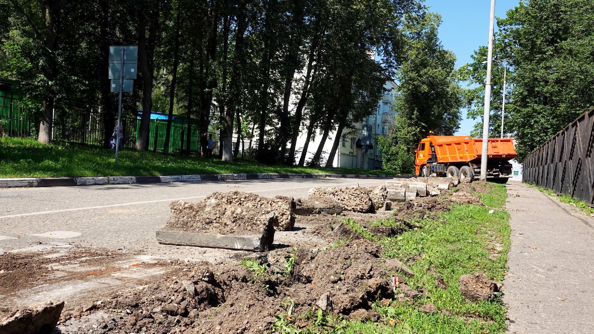 благоустройство, дороги, сергиево-посадский городской округ , сергиев посад , тротуар,