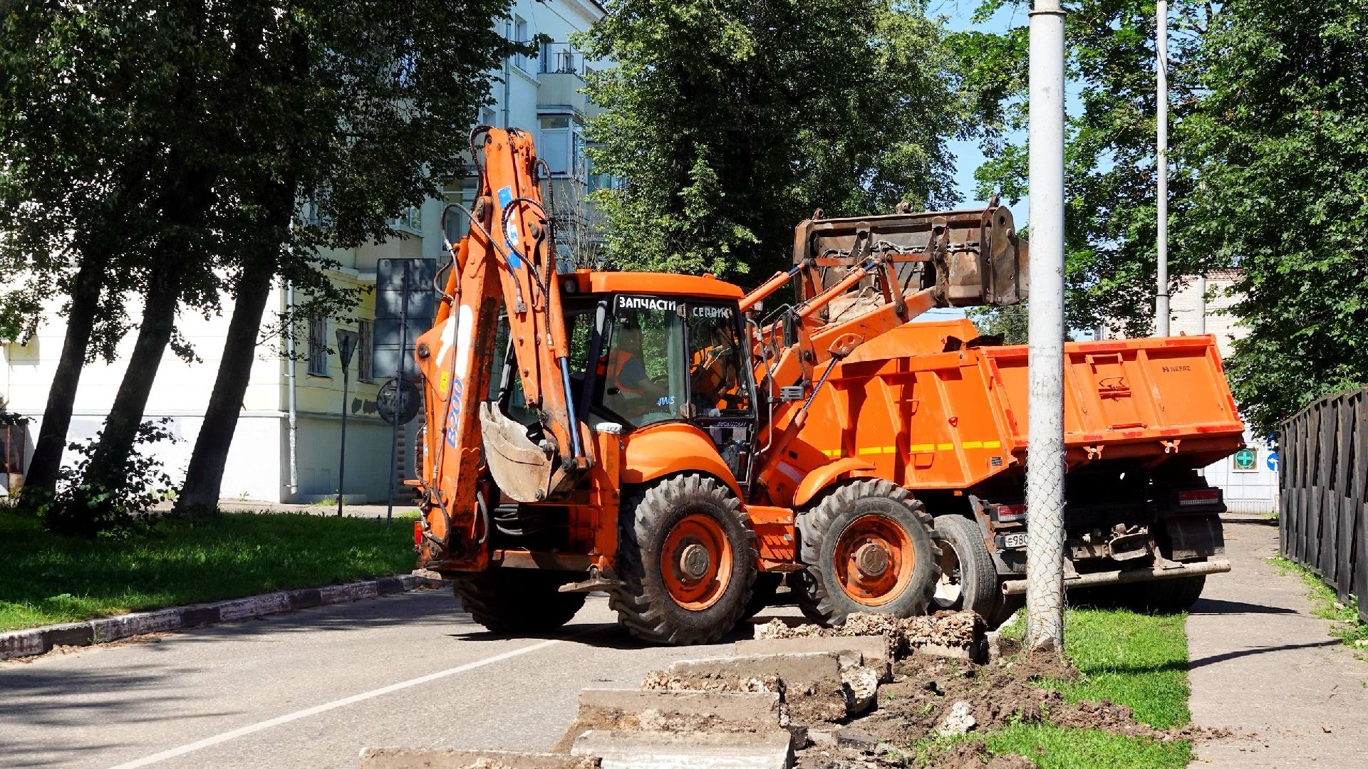 благоустройство, дороги, сергиево-посадский городской округ , сергиев посад , тротуар,