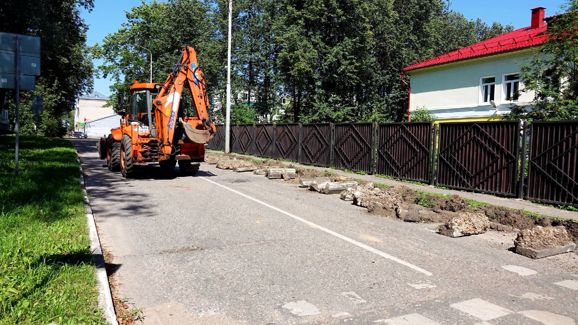 благоустройство, дороги, сергиево-посадский городской округ , сергиев посад , тротуар,