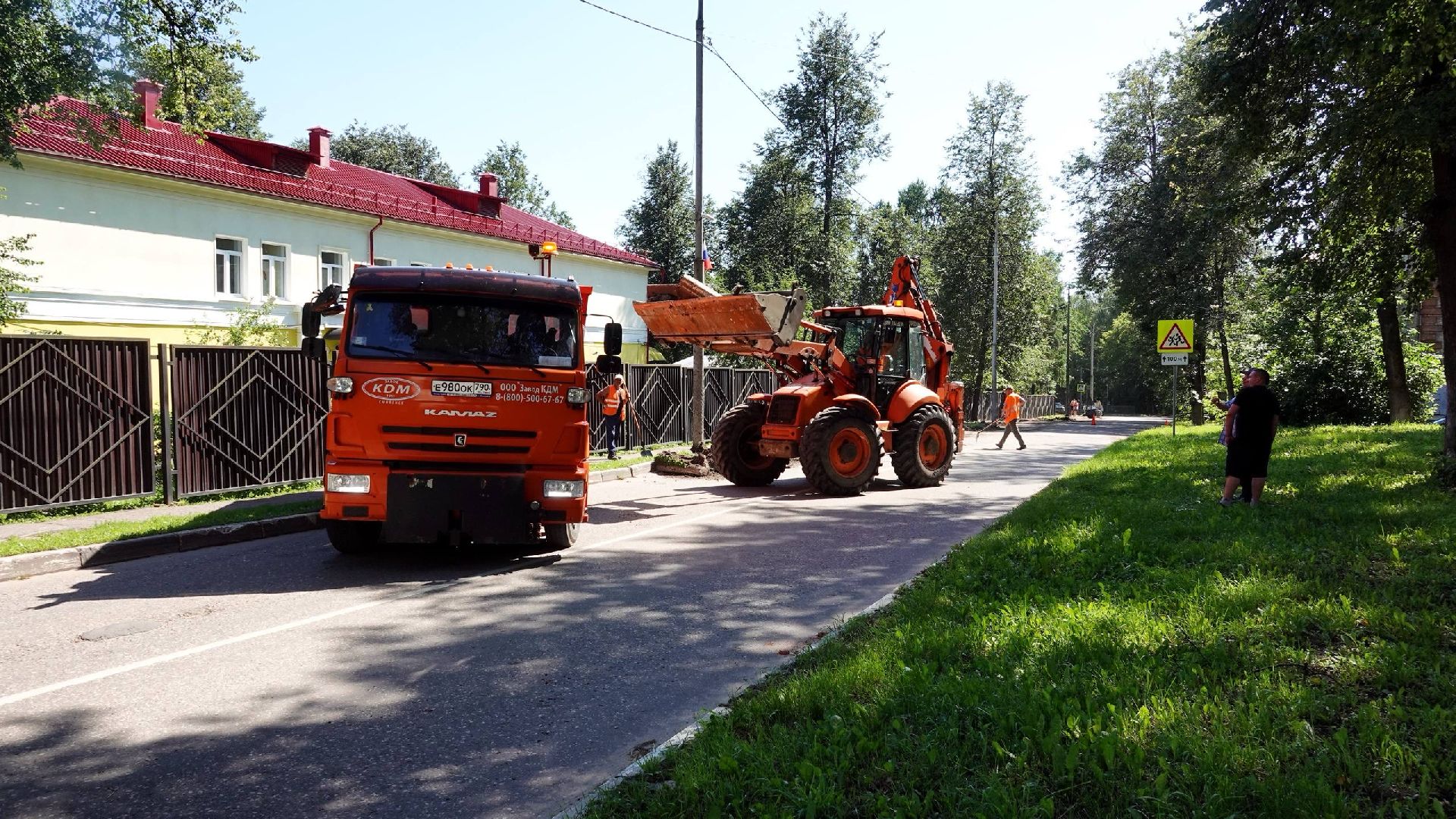 благоустройство, дороги, сергиево-посадский городской округ , сергиев посад , тротуар,